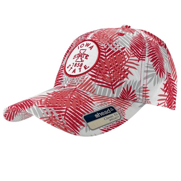Ahead I-State Cardinal & White Palm Print Hat (was $29.99)